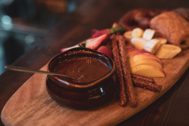 Gjetost fondue from La Femme du Fromage. Thursday, 09, 2020. (Sarah Espedido / Orlando Sentinel)