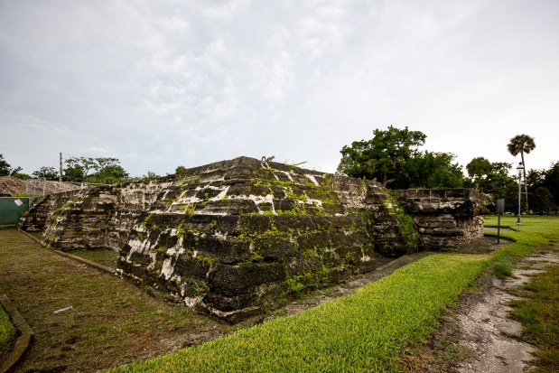 The Turnbull Ruins in New Smyrna Beach are one stop on a surprise road trip itinerary from Guess Where Trips on Friday, Aug. 18, 2023. (Patrick Connolly/Orlando Sentinel)